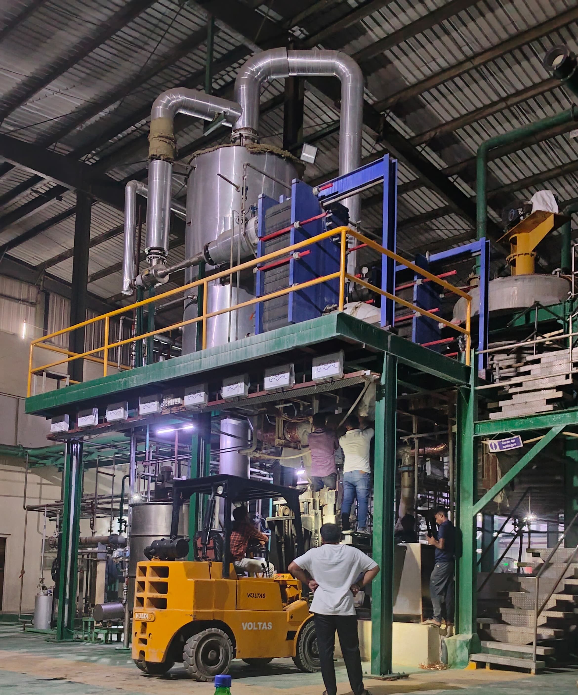 Industrial factory protected by water treatment technology