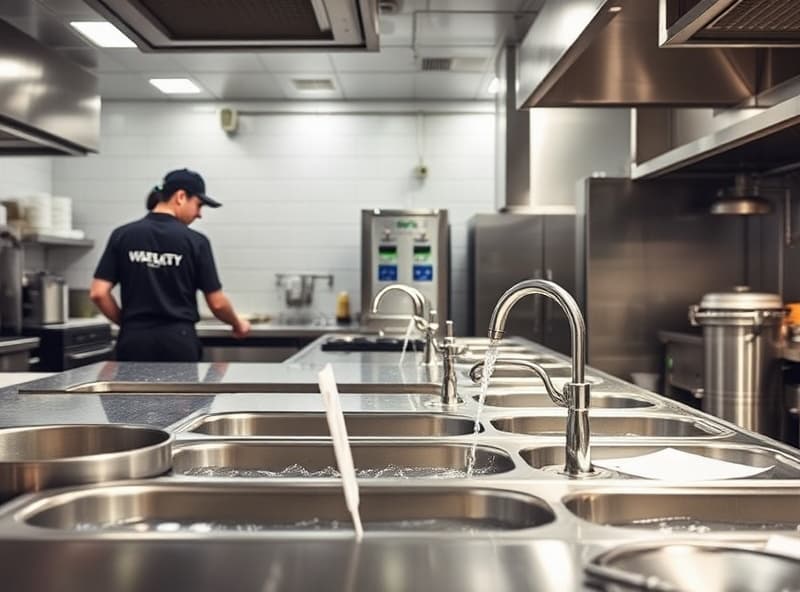 Modern hotel facility with efficient water system